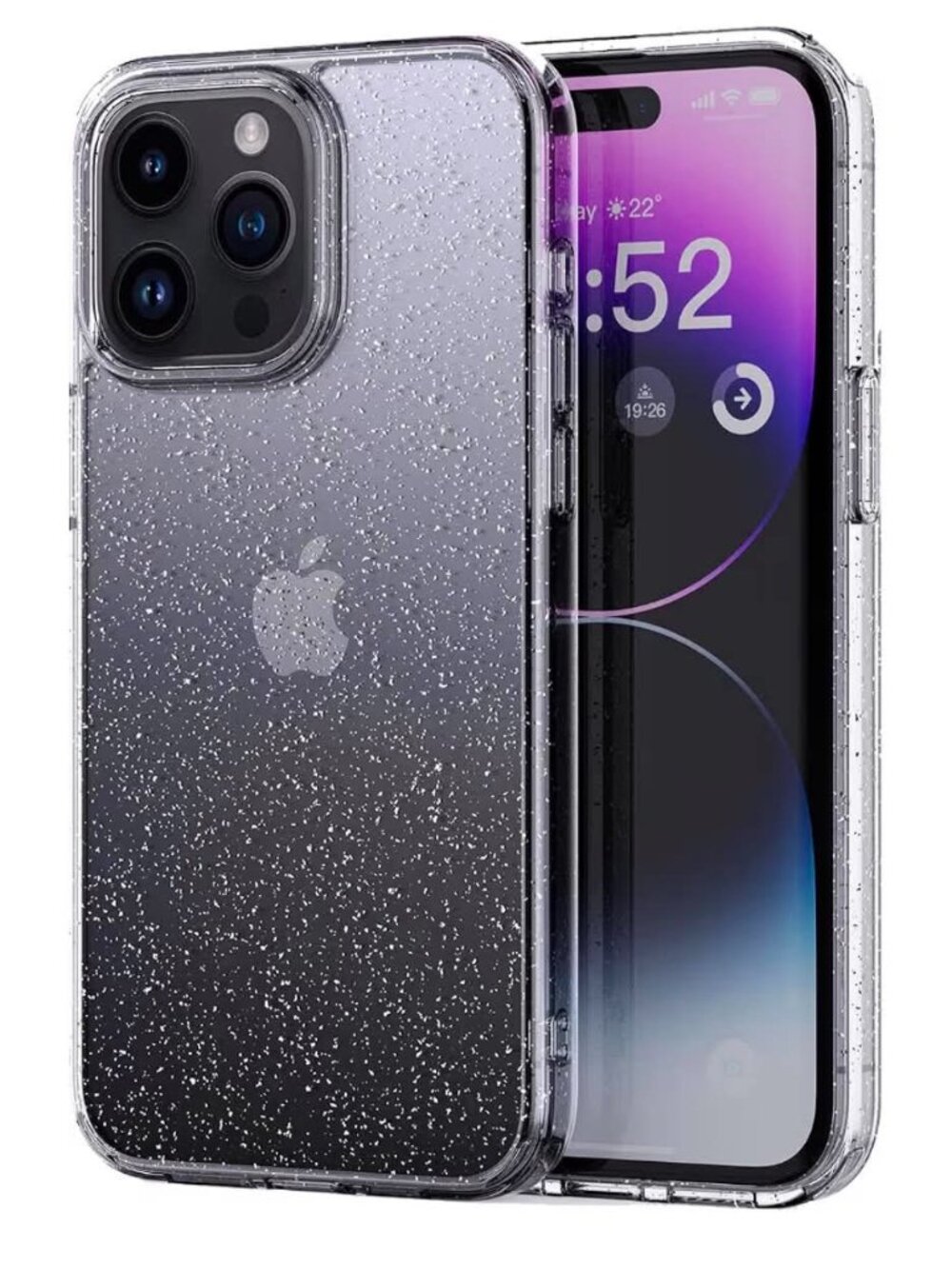 Brand New iPhone 15 Plus Clear Glitter Silicone Bumper Case
